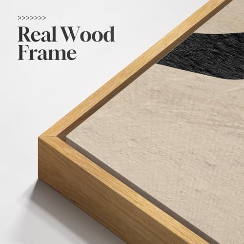 Large Framed Neutral Abstract Wall Art - Image 5