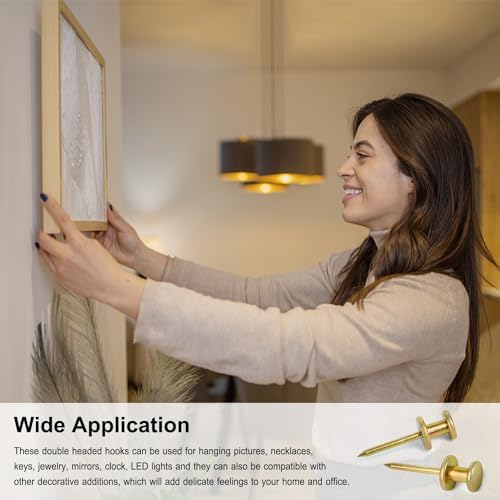FUZANWJ Double Headed Picture Hangers, Thumb Tacks, Picture Nails - Image 5
