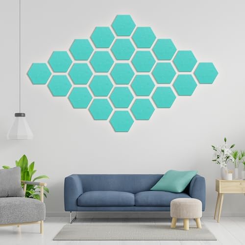 Hexagon Acoustic Panels, 12 Pack Self-Adhesive Sound Panels - Image 5