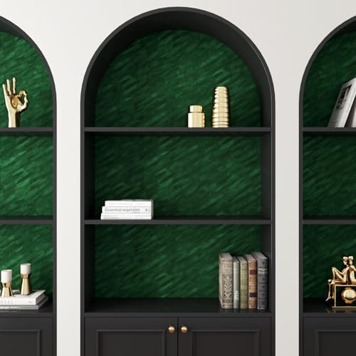 Yenhome 30"X118" Emerald Green Peel and Stick Wallpaper vintage Green Wallpaper - Image 5
