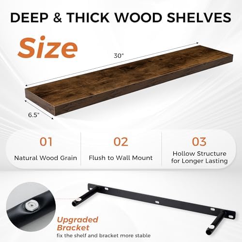 Fun Memories Floating Shelves for Wall, Floating Shelf for Living Room - Image 3