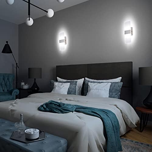 TRLIFE Modern Wall Sconces, Dimmable Wall Sconces Set of 2 Wall Mounted Lights - Image 3