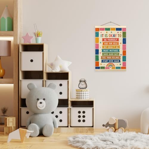 madalo Motivational Kids Nursery Wall Art Poster Hanger Frame 12x16 Inch - Image 2