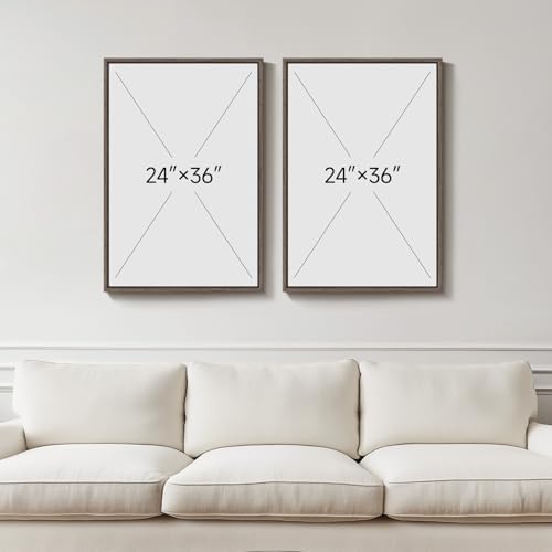 Large Framed Green Abstract Wall Art - Image 3