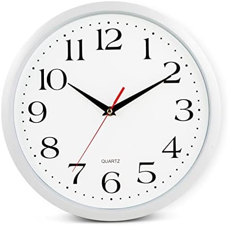 Bernhard Products White Wall Clocks, 2 Pack Silent Non Ticking - Image 7
