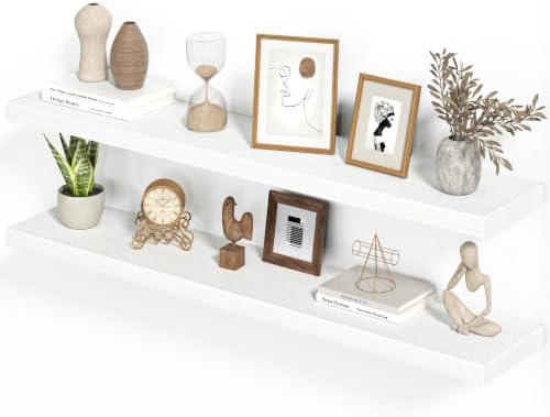 Floating Shelves for Wall, 48 Inches Long, 9.3" Deep by Heimlove