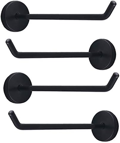 Classic Black Stainless Steel Heavy Duty Coat Hook, Durable Robe Hanger Wall by NELXULAS