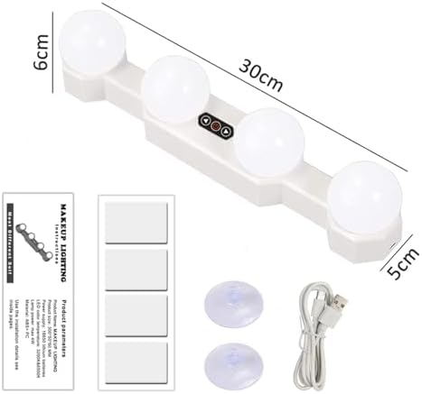 Portable LED Makeup Cordless Rechargeable Professional Vanity Mirror Light - Image 7