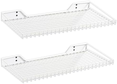 Wallmaster Garage Wall Shelves 23.6"x11.8" Wall Mount Metal Shelves 2 Pack by Wallmaster