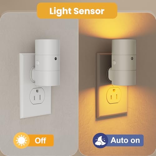 VOLISUN Night Light, Dimmable Led Night Lights Plug into Wall, Amber/3000K/4500K - Image 4