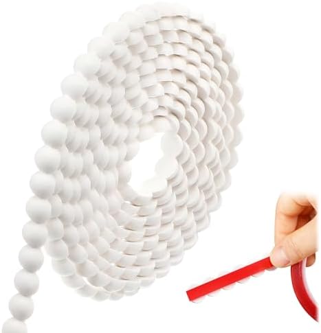 Leinuosen Flexible Bead Molding Trim Peel and Stick White 10ft /15 mm by Leinuosen