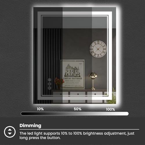 24x28 Inch LED Bathroom Mirror - Image 4