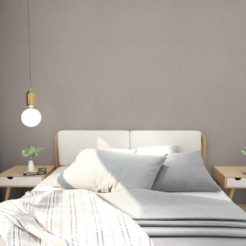 Khaki Grasscloth Peel and Stick Wallpaper 23.6"x200" - Image 6