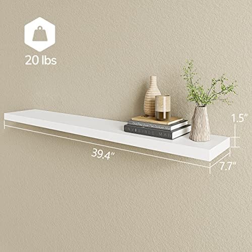 BAMEOS Floating Shelves, 40 x 8Wall Shelves – Extra-Wide Display Shelf - Image 3