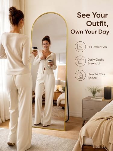 Full Length Mirror, Mirrors for Bedroom, Living Room Standing or Wall Leaning - Image 5