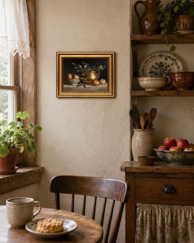 Gold Framed Wall Art, Vintage Apple Still Life Canvas Prints, Classical - Image 5