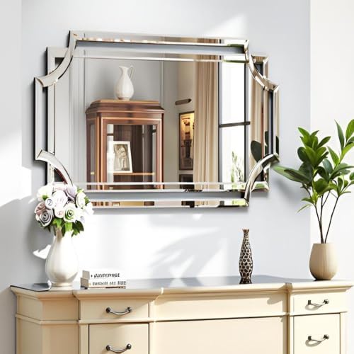 Chende Scalloped Large Wall Mirror, Wall Decor by ChendeMirror