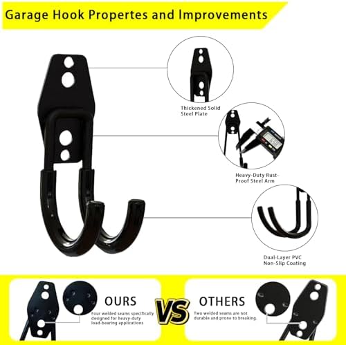 10 Pack Garage Hooks Heavy Duty - Image 3