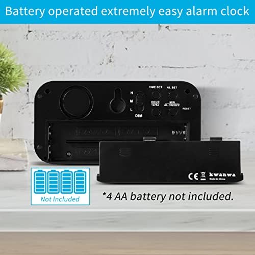 Alarm Clock, 1.2'' LED, Battery Powered, Table-top/Wall-mount - Image 4