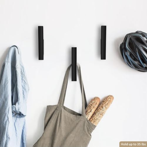 Wood Wall Hooks 4 Pack Coat Hooks Wall Mount, Towel Hooks - Image 6