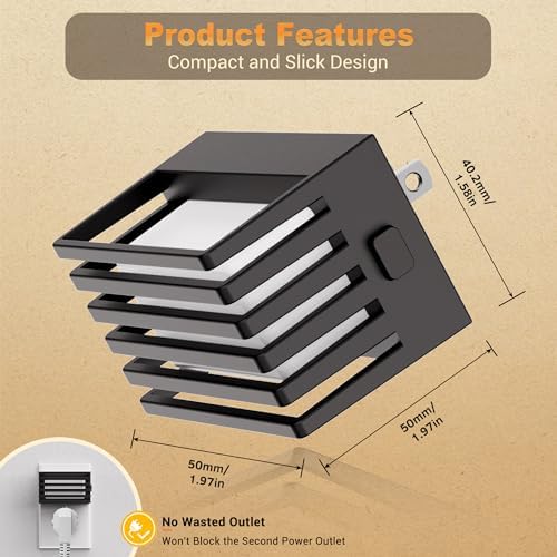 JandCase LED Night Light, Night Lights Plug into Wall Dusk to Dawn - Image 4