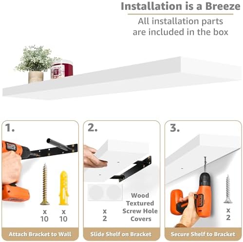 Sorbus Floating Shelves for Wall Storage - Image 4
