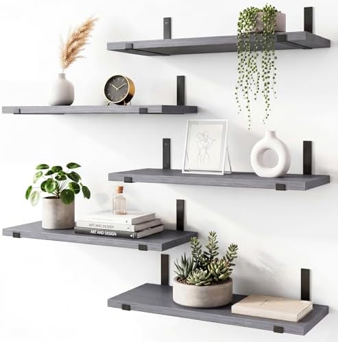 Fixwal Width 4.75 Inches Floating Wall Shelves by Fixwal
