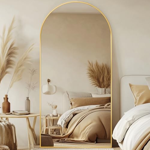 77"x38" Arched Full Length Mirror, Large Floor Mirror by Unknown