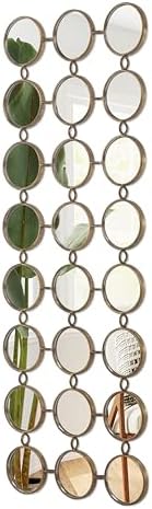 Gold Multi Mirror Wall Decor, 24 Mini Mirrors, 40.5 x 14.5 in - Image 7