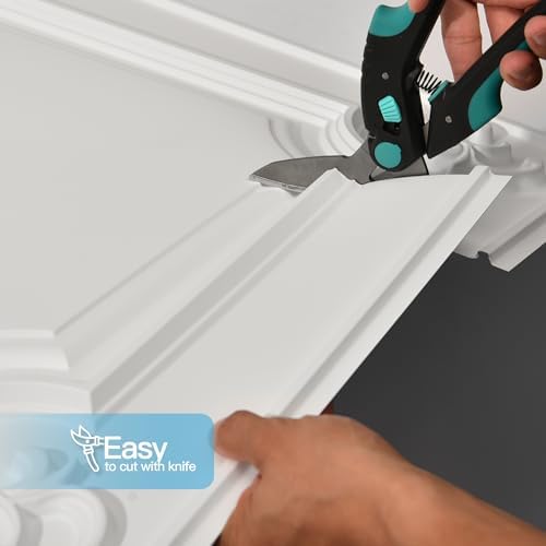 Art3d 12-Pack Waterproof Drop Relief Ceiling Tiles, 24 x 24 in, Cloud-White - Image 5