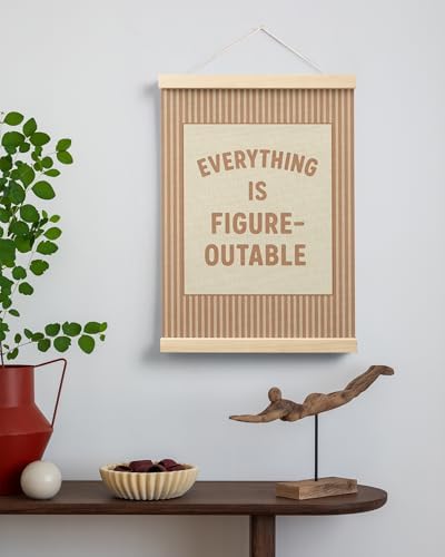 FGFK Everything Is Figureoutable Positive Affirmations Wall Art Poster Hanger - Image 3