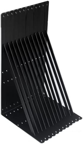 12 Pack L24 x H 12" Black Heavy Duty Shelf Brackets by MHMYDZ