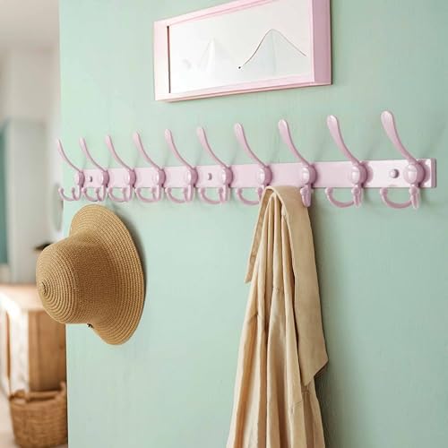 Dseap Coat Rack Wall Mount 37”, Heavy Duty 12-Gauge Base vs Flimsy 1mm - Image 4