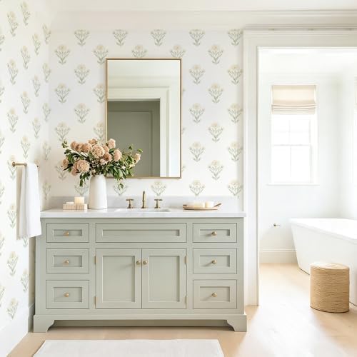 Safiyya Peel and Stick Wallpaper Boho Floral Wallpaper - Image 6