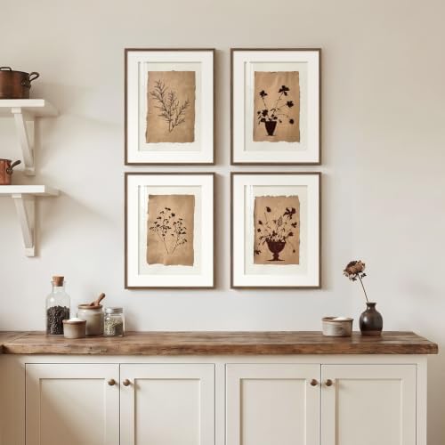 Framed Vintage Botanical Plant Wall Art - Image 4