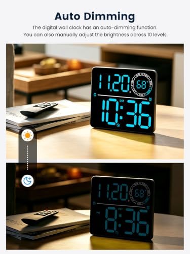 Digital Wall Clock, Digital Clock Large Display - Image 5