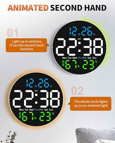 10 Inch Large Digital Wall Clock - Image 5