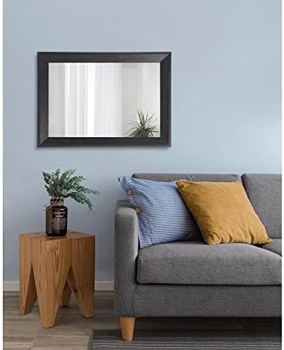 AAZZKANG Black Mirrors for Wall Rectangle Wood Framed Large - Image 7