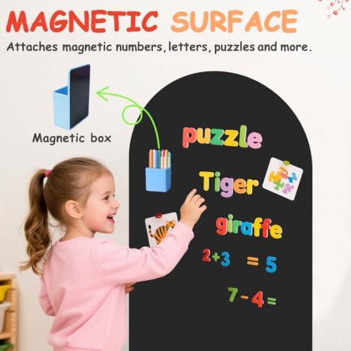 Magnetic Wall Decal for Kids 39.3x17.5 Inches Black New Magnetic Wall Decal - Image 3