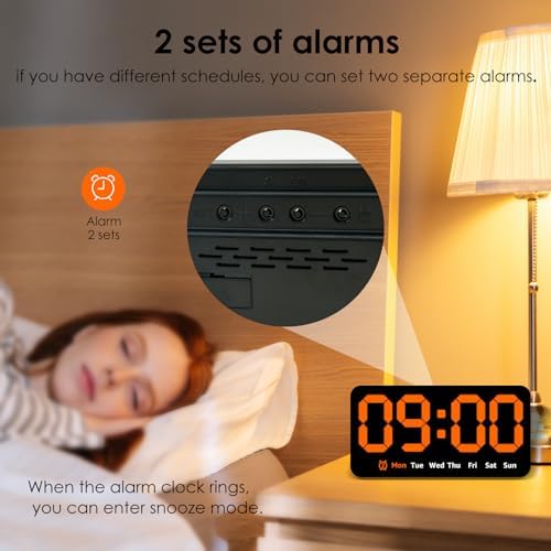 Digital Wall Clock 8.5 Inch Large Display LED Clock - Image 6