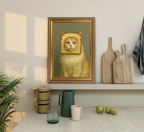 Vintage Gold Framed-Eclectic Cat - Image 6
