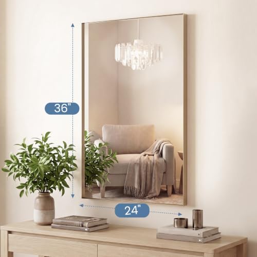 DUMOS 24"x36" Wall Mirror, Bathroom Mirrors - Image 2