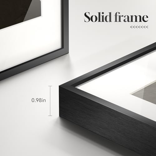 Framed Black and White Modern Abstract Wall Art - Image 6