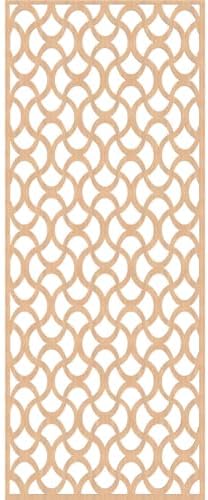Resort Decorative Pierced Fretwork Wood Wall Panels, 29 3/8"W x 74 3/8"H x 1/4"T - Image 4