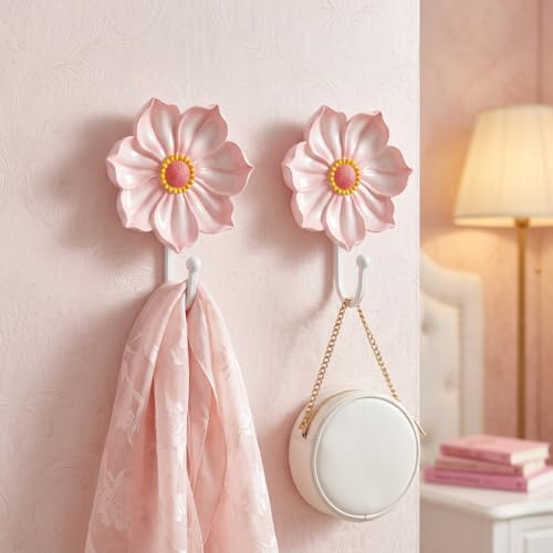 DiliComing Flower Shaped Wall Hooks by DiliComing