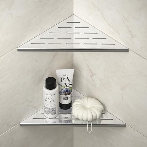 Corner Shower Shelf 10" Polished by Bernkot
