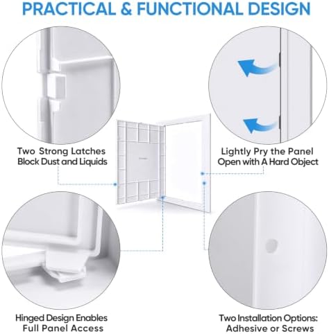 TICONN 12" x 16" Access Panel for Drywall, ABS Wall Hole Cover, Access Door - Image 3