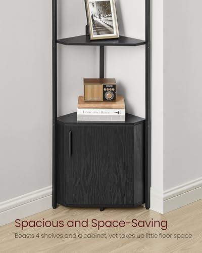 VASAGLE Corner Shelf Floor Standing, 5-Tier Bookshelf - Image 5