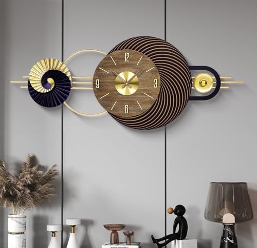 39x16 Inch Oversized Wall Clock Battery Operated, Modern Statement Decor by BeautifulWallDecor
