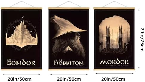 Middle Earth Landscape Wall Art Prints Canvas PaintingFantasy Posters, Wall - Image 4